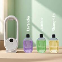 1 件 50 毫升壁挂式/桌面香薰扩散器，带渐变色灯 - 5 种间歇喷雾模式和 6 种香味选择，可充电 USB 清新空气，适用于家庭/办公室/酒店/汽车