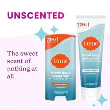 Lume Whole Body Deodorant - Invisible Cream Tube And Solid Stick - 72 Hour Odor Control - Aluminum Free, Baking Soda Free, Skin Loving - 30 Ounce Tube And 26 Ounce Solid Stick Bundle (Vanilla Bliss) - 無香型 - 查看 9