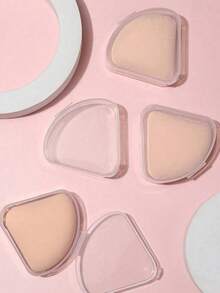 1pc/2pcs/4pcs/10pcs/Set Petal Shape Powder Puff Storage Box, Creative Cosmetic Puff Display Case,For Holiday Beach, Bathroom Collection, Bedroom Collection, Large Capacity