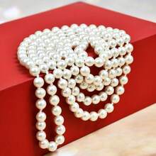 Pearl Necklace (2 Double Strands) - 米色 - 查看 11