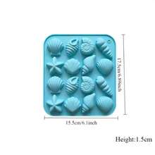 1pc Custom Seashell Beach Chocolate Silicone Molds Ocean Themed Cake Baking Molds For Candy Fondant Cupcake Cookie Dessert DIY Suppies