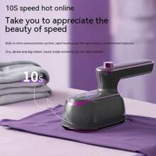 OBOVAY 1pc Fashionable Handheld Portable Steam Iron - Quickly Ironing Clothes, 220V-240V, EU Plug, Ideal For Travel And Dorms, Compact And Portable, Suitable For Travel Use.