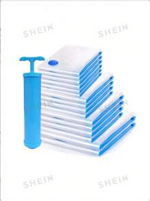 10/6/5/1pc Summer Travel Vacuum Seal Bags, Waterproof Vacuum Storage Bags, Transparent PVC Vacuum Bags, Large Capacity Clothing Organization And Storage Vacuum Bags, Space Saving Storage Solution, Large Capacity Vacuum Storage Bags, Home Clothing Sorting Bags, Storage Bags, Travel Vacuum Storage Bags, Mildew & Dust Proof Vacuum Storage Bags For Bedding, Clothes, Shoes, Underwear