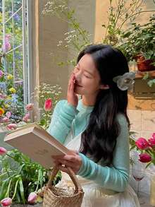 1 件花朵甜美仿真蝴蝶兰花刘海发夹头饰非常适合拍照、海滩派对装饰优雅美丽的情人节礼物、爪夹、发夹、发夹、发夹、发夹 - 彩色 - 查看 6