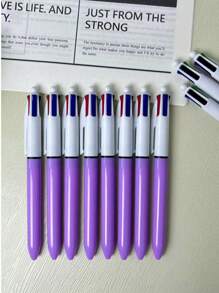 Set Of 8 Multicolor Colored Pens, 1.0mm Tip, 4 In 1 Pens, Cute Nurse Retractable Pens, 4 Colors In 1, Suitable For School, Students, Nursing Notes, Whiteboard, Office Supplies, School Supplies, Back To School