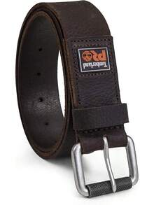 Pro - Cinturón de piel para botas (38 mm) Cinturón de cuero, bota, 38 mm para Hombre - café oscuro (parche de goma) - Ver 2