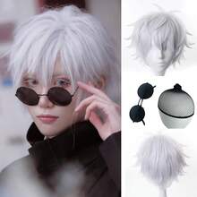 Women Short Silver White Layered Synthetic Wig Fluffy Messy Cut Side Bangs Wig For Cosplay Party Daily Costume - Silver Gray - View 1