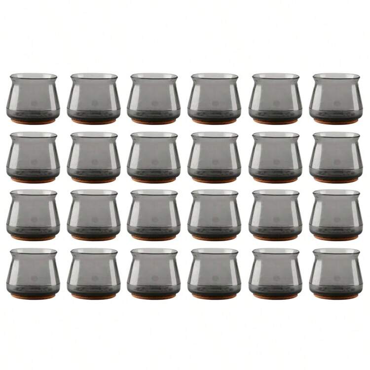 4/8/16/24pcs Non-Slip Clear Chair Leg Covers With Felt, Large Round Chair Floor Protectors, Silicone Chair Leg Floor Protectors, Table Mats, Chair Mats, Small Gadgets For Restaurant, Hotel, Cafes - White - View 19