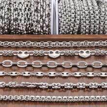 1m 304 Stainless Steel Jewelry Chain, Multi-Style DIY Bracelet Necklace Accessories, Handmade Clothing Chain, Non-Fading Decorative Chain - Various Styles - View 6