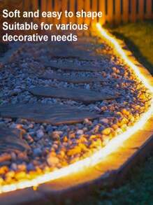 户外太阳能 LED 灯带，600LED 300LED LED 长条灯 IP65 全防水亚克力胶带，带遥控自粘，可切割太阳能自动开/关绳灯，适用于露台泳池露营装饰（太阳能/USB 电源代码）