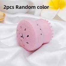 1/2pcs Random Color Octopus Silicone Facial Cleansing Brush, Silicone Hand Held Face Wash Brush, Facial Exfoliating Brush, Hand Held Skin Massage Shampoo Brush, For Deep Cleaning, Gentle Exfoliating Skin Massage Cleansing Brush Beauty Tool - Nhiều màu - Xem 14