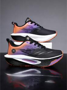 Men's Lightweight Road Running Shoes - Breathable Low-Top Design, Durable Shock-Absorbing Non-Slip Rubber Outsole, Suitable For Fitness, Training And Casual Wear, All-Season Athleisure Sneakers, Streamlined Athletic Design | Breathable Fabric Upper