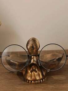 1 Stück abstrakte Schädel Blumentopf, kreative Horror Skulptur Blumenvase, individuelle Vase, Schädel Kunst Harz Vase Tischdekoration Zuhause, Wohnzimmer Deko Geschenk Vase, Halloween Zimmer Gothic Dekoration, Blumenvase, Blumentopf, Tischmittelpunkt, Pflanztopf, Blumenvasen