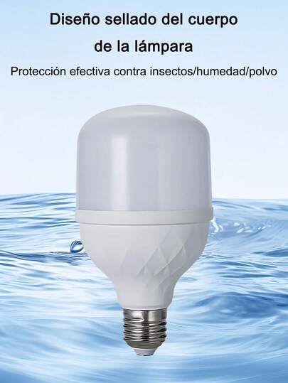1 Pieza Foco ahorrador led de luz fría de 5/10/15/20/30/40/50/60w, foco de alta potencia LED, foco bala de techo LED, bombilla de luz inteligente, foco LED de alta potencia, ideal para lugares exteriores o interiores, foco/luz LED de emergencia recargable, bombilla de emergencia, bombilla LED en formade T, fabricada de aluminio y plástico, foco LED sin cable para exteriores