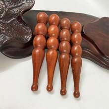 中医穴位笔檀香木养生经络穴位按摩棒木质穴位棒指压棒拉伸棒穴位笔，多轮木质按摩棒，手动滚轮实木按摩器，经络疏通木质按摩棒，手持穴位按摩器，元旦，万圣节，圣诞节礼物