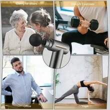 Muscle Massage Gun 6 Modes Electric Massagers - Black - View 2