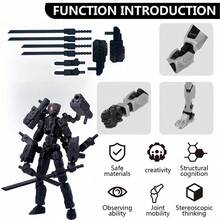 Accesorios de figura de acción T13 personalizados impresos en 3D, decoración de escritorio coleccionable con 13 articulaciones móviles, juguete posable T-13 impreso en 3D - Multicolor 2 - Ver 17