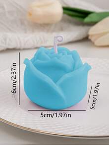 1pc Tulip Scented Candles, Long-Lasting Fragrance, Handmade Home Decoration, Romantic Atmosphere, Bedroom, Living Room, Suitable For Birthday And Holiday Gifts Graduation