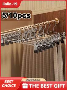 1/5/10 piezas Percha para pantalones a prueba de viento, percha para colgar ropa con 2 pinzas, percha con pinzas para secar ropa interior, ropa que gotea, toallas, ropa de bebé, sombreros, bufandas, calcetines, sujetadores, pantalones, pañales de tela, guantes