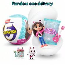 5 Surprise Gabby's Dollhouse , Toy Figures, Collectible, Mystery Capsule, Toy For Girls Ages 3 And Up, Gabby Girl, Pandy Paws, Baby Box & Mercat Toy Figures, Girls & Boys 3+(Random Style)