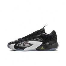 Nike Jordan Luka 2 PF Doncic 2 圆头系带透气低帮篮球鞋，黑白，男款 - 黑與白 - 查看 1