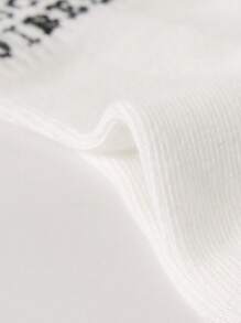 1/5/10/20双装儿童袜子，经典黑/白/灰三色可选，字母“Good Vibes”/双横心/简约人脸图案，亲肤柔软舒适透气，时尚休闲运动中筒袜，适合返校、假期、送礼、学生、户外运动、旅行、日常搭配，颜色随机发货 - 彩色 - 查看 4