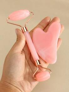 1PC Face Beauty Massage Tool Set Including Facial Roller, Massage Board And Body Back Scraping Board, Designed For Multi Area Use On Face, Neck And Body. Smooth And Skin Friendly Surface Fits Facial And Body Contours, Ideal For Daily Relaxation And Massage Care. Compact And Lightweight Design For Easy Storage And Carrying, Suitable For Home Beauty Routine, Personal Care And Relaxing Massage Sessions. Available In Pink And White Colors With A Simple And Elegant Look, Perfect As A Beauty Tool Set, Self Care Accessory Or Thoughtful Gift For Daily Skincare And Body Care Use. - Hồng 2 - Xem 2