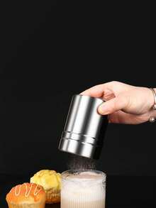 1 pezzo Dispenser per polveri, contenitore in acciaio inossidabile per matcha, caffè, cacao in polvere, setaccio domestico, bottiglia per farina da pasticceria, setaccio per zucchero a velo, spargipolvere. Sono disponibili più specifiche per la selezione.