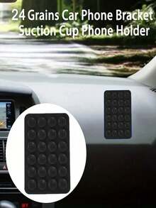 Nouvelle marque Ventouse en silicone, support de téléphone à ventouse carré à simple face, support de boîtier de téléphone adhésif, accessoires de téléphone en silicone pour iPhone et Android, support de téléphone mains libres, jouet à trépigner, miroir, support de téléphone de douche, vidéo vibrante et selfie, étui de chargeur universel à ventouse