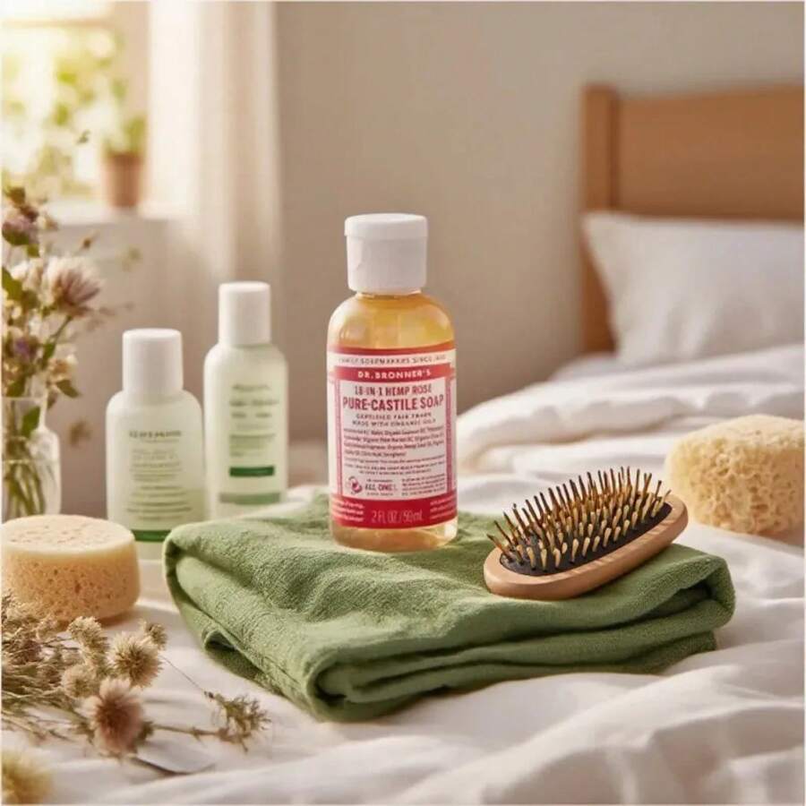 Magic Pure Castile Liquid Soap Bodywash Set: Rose Fragrance, 2 Fl Oz Each