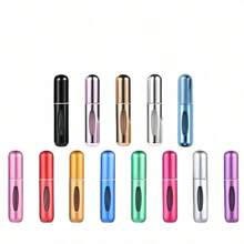 1 Piece Premium Metal Aluminum Perfume Bottle With Twist Liner And Travel-Friendly Design Perfume Refill Bottle, Lotion, Toner, Portable Refillable Spray Can, Perfume Pump, Empty Cosmetic Container, Sprayer, Dispensing Bottle - 黑色 - 查看 10