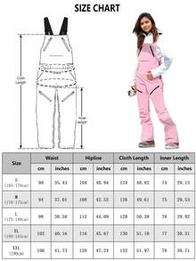 1pc Women's Snow Suit Ski Wear, Waterproof And Windproof Winter Warm Ski Bib Pants, Women's Snow Pants, Cargo Pants Ladies, Winter Women's Clothes, Sweatpants, Fall And Winter Jumpsuits Ski Outfits