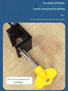 2pcs Adjustable Window Locks, Easy To Install Without Drilling, Removable Window Stopper Handle, Furniture And Door Latch Fixers, Home Security Window Locks, Drill-Free Casement Window Limiter, Aluminum Alloy Window Lock Clasp