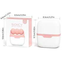 2-In-1 Ice Roller, SOICY S30 Ice Roller Massager, Face & Eye Relaxation Ice Roller, Head Massage Ice Roller, Dual-Head Facial Ice Roller Skincare Tool, Full Body Cooling (Pink, Blue), Holiday Gift, Beauty, Skincare, Spa, Self-Care, Skincare Tools, Facial Care, Beauty Supplies, Massage, Facial Massage Tool, Facial Roller - Multicolor - View 6