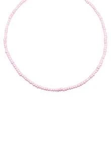 1 chiếc vòng cổ choker đính hạt thời trang Bohemian - Hồng - Xem 3