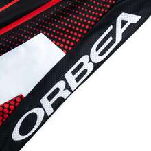2025 Men's Cycling Jersey, Colorblock Letter Print Short Sleeve Top For Mountain/Road Bike Riding, Summer Sports - Red - View 4