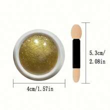 6 Peças Conjunto de Pó de Unha Cromado Efeito Pérola Branca Y2K, Pó Metálico Prateado de Efeito Espelhado Holográfico para Unhas de Resina e Arte de Unhas, Decoração de Argila Macia - Multicolorido - Visão 7