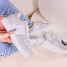 Women Casual Shoes - 白灰色 - 查看 3