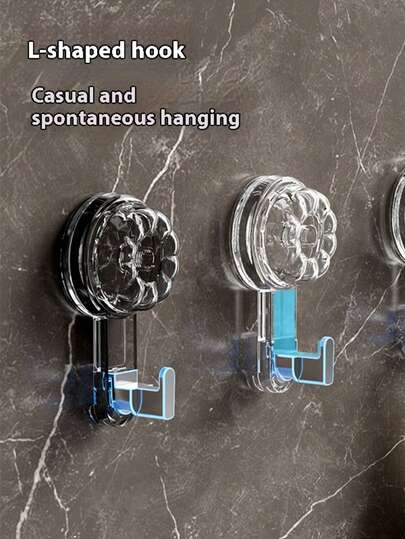 1 móc treo tường hút chân không xoay, móc đơn dính chắc, móc treo tủ trong nhà chất lượng cao