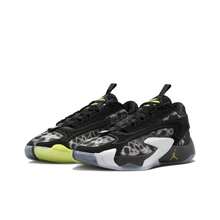 Nike Jordan Luka 2 PF Doncic 2 圆头系带透气低帮篮球鞋，黑白，男款 - 黑與白 - 查看 3