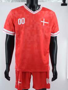 定制运动服，带有个性化图像、徽标、名称和号码，男女通用设计，透气速干时尚运动T恤，适用于羽毛球、排球和足球训练