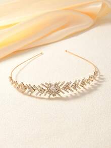 1/2 chiếc băng đô vương miện pha lê thời trang, phụ kiện đội đầu cô dâu lộng lẫy và sáng bóng, phù hợp cho phụ nữ/bé gái dự đám cưới/sự kiện/tiệc tùng/sinh nhật/tiệc chiêu đãi, phụ kiện ngày Valentine, mùa hè, đi biển. - Vàng - Xem 11