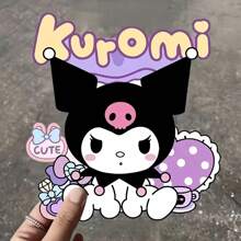Sanrio Sanrio Witch & Kuromi Cute Halloween Sticker Set For Notebook, Car Window, Glass Decoration, School Supplies, Back To School