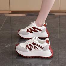 Women Wedge Sneakers - 紅色 - 查看 6