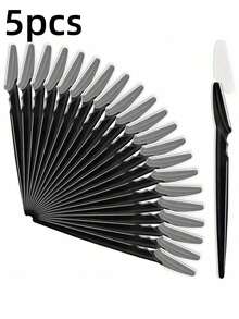 60/50/40/30/20/12/5件套便携式脱毛套装，男女通用，面部毛发修剪器，眉毛修剪器，皮肤柔滑工具，带保护箔刀片 - 米色 - 查看 17