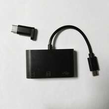 Lector de tarjetas Tipo-C multifuncional 3 en 1, compatible con computadoras y smartphones/conexión Micro SD/USB - Multicolor - Ver 5