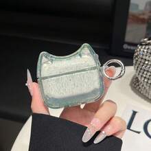 1 件猫耳闪光 TPU 防震耳机盒带金属夹，适用于所有 型号（1st、2nd、3rd、4th、Pro、Pro 2、Pro 3），防刮、防摔且耐用 - 彩色 - 查看 14