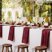 24 de șervețele de satin, șervețele pătrate de 45x45cm, șervețele de cină moi și mătăsoase, potrivite pentru nuntă, petrecere pentru copii, aranjarea mesei pentru petreceri de ziua de naștere, auriu roz