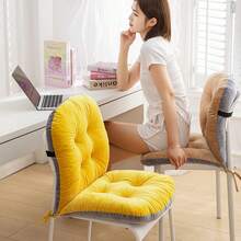 1个加厚靠垫，带靠背，长时间坐着也很舒适，非常适合办公椅，提升用户体验。也适用于学校用品、返校季椅垫、办公用品、椅子靠垫、游戏椅、办公桌配件。