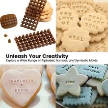 3 件/套迷你字母和数字塑料印章套装，适用于 DIY、聚合物粘土工艺品 - 耐用字母和数字模具，适用于陶瓷、肥皂、浮雕印刷 - 工艺品用品、创意项目、珠宝制作工具、DIY 礼物、圣诞工艺品、生日礼物、手工艺术品、剪贴簿、家居装饰、文具、个性化礼物